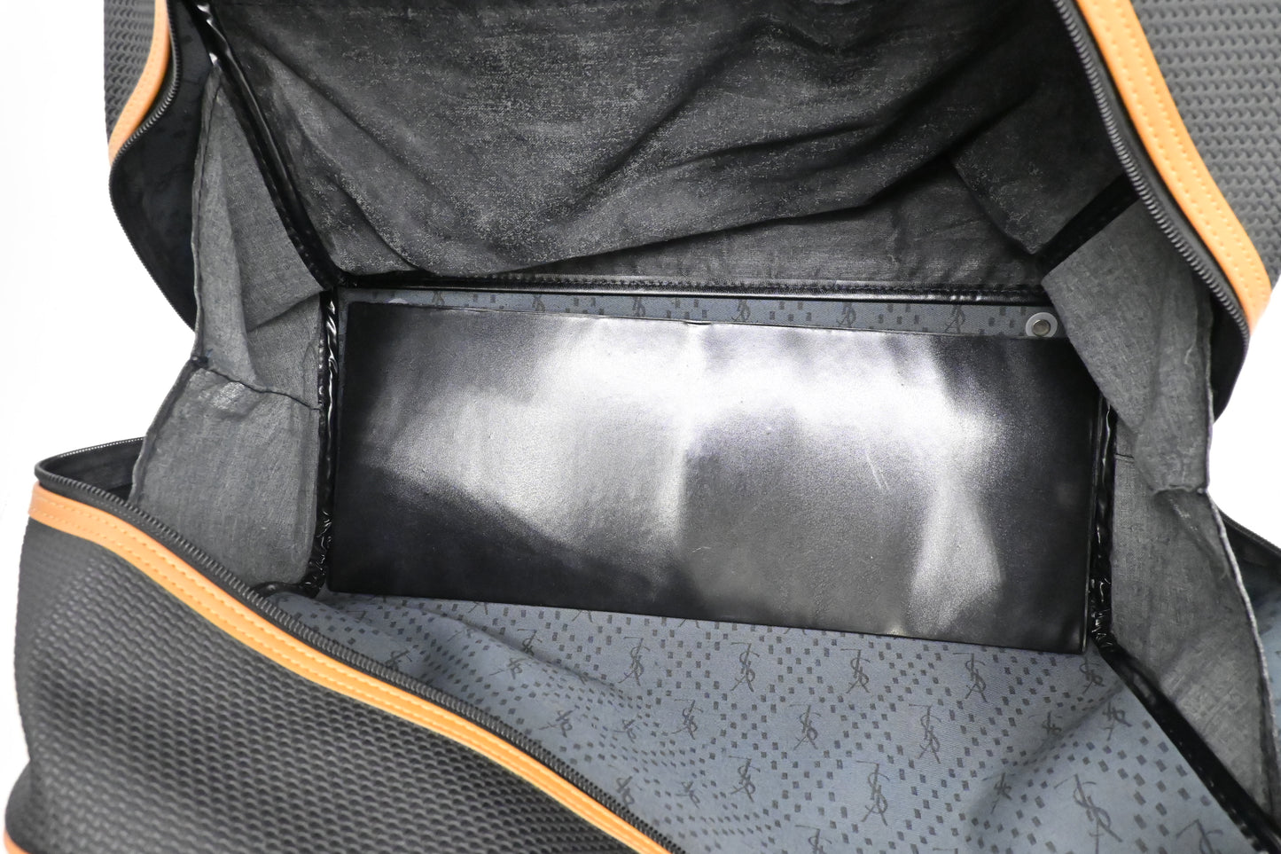 YSL Saint Laurent Boston Bag in Black Coated Canvas