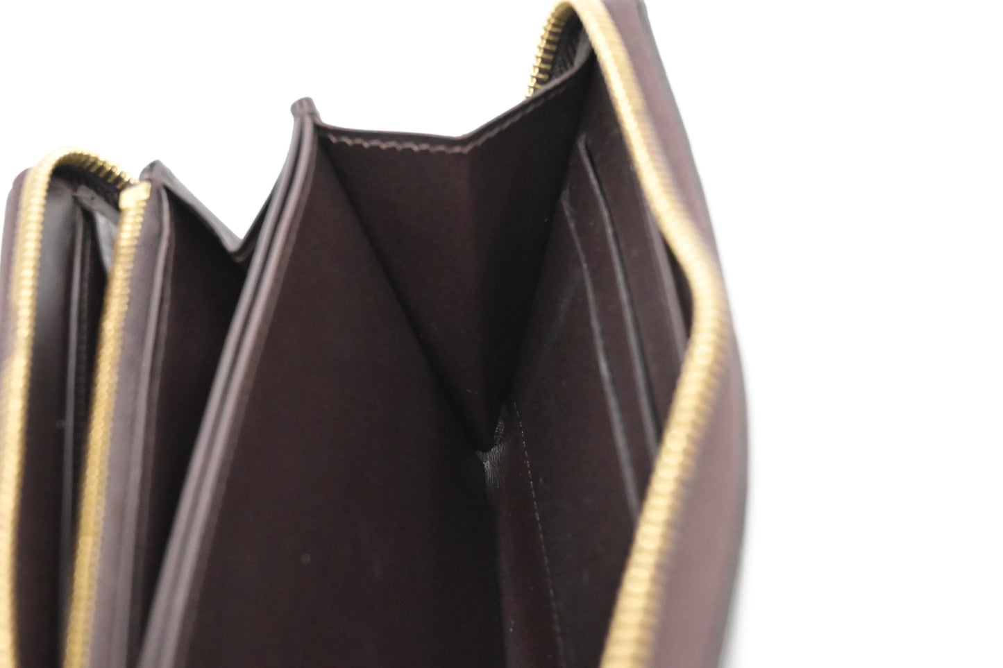 Louis Vuitton Long Zippy Wallet in Amarante Vernis Leather
