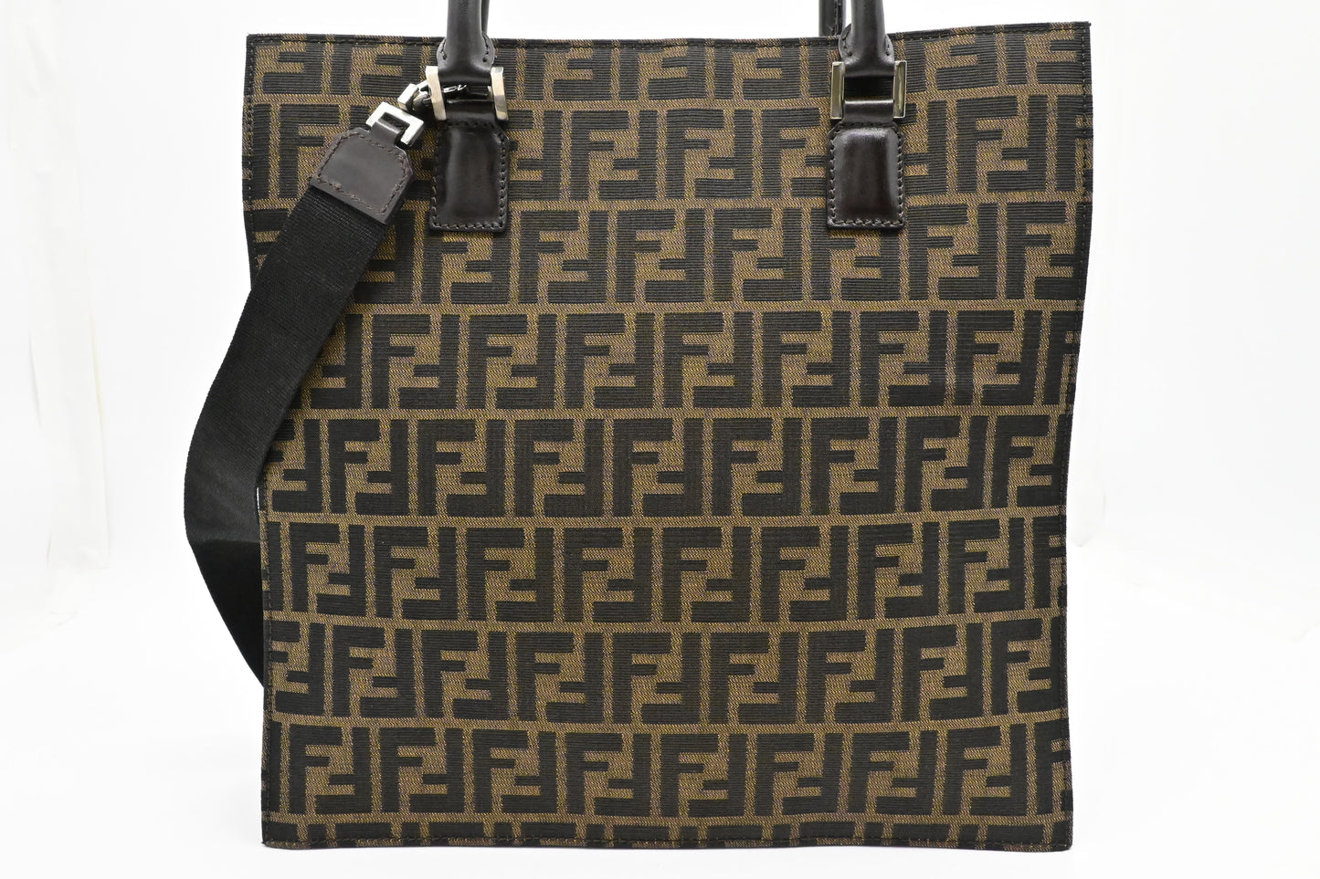 Fendi Zip Tote in Zucca Canvas
