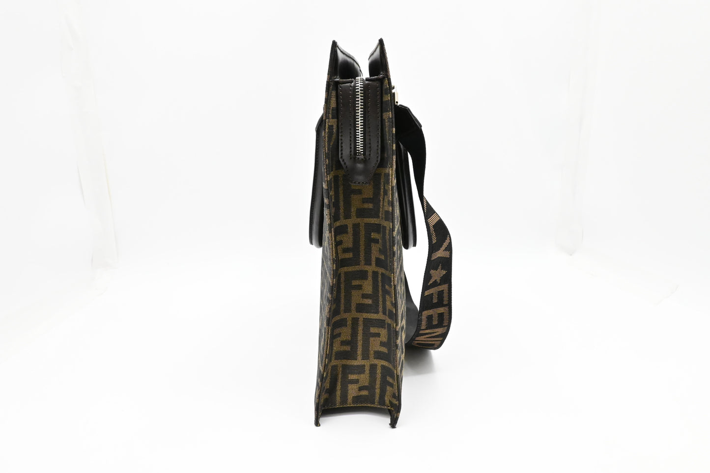 Fendi Zip Tote in Zucca Canvas
