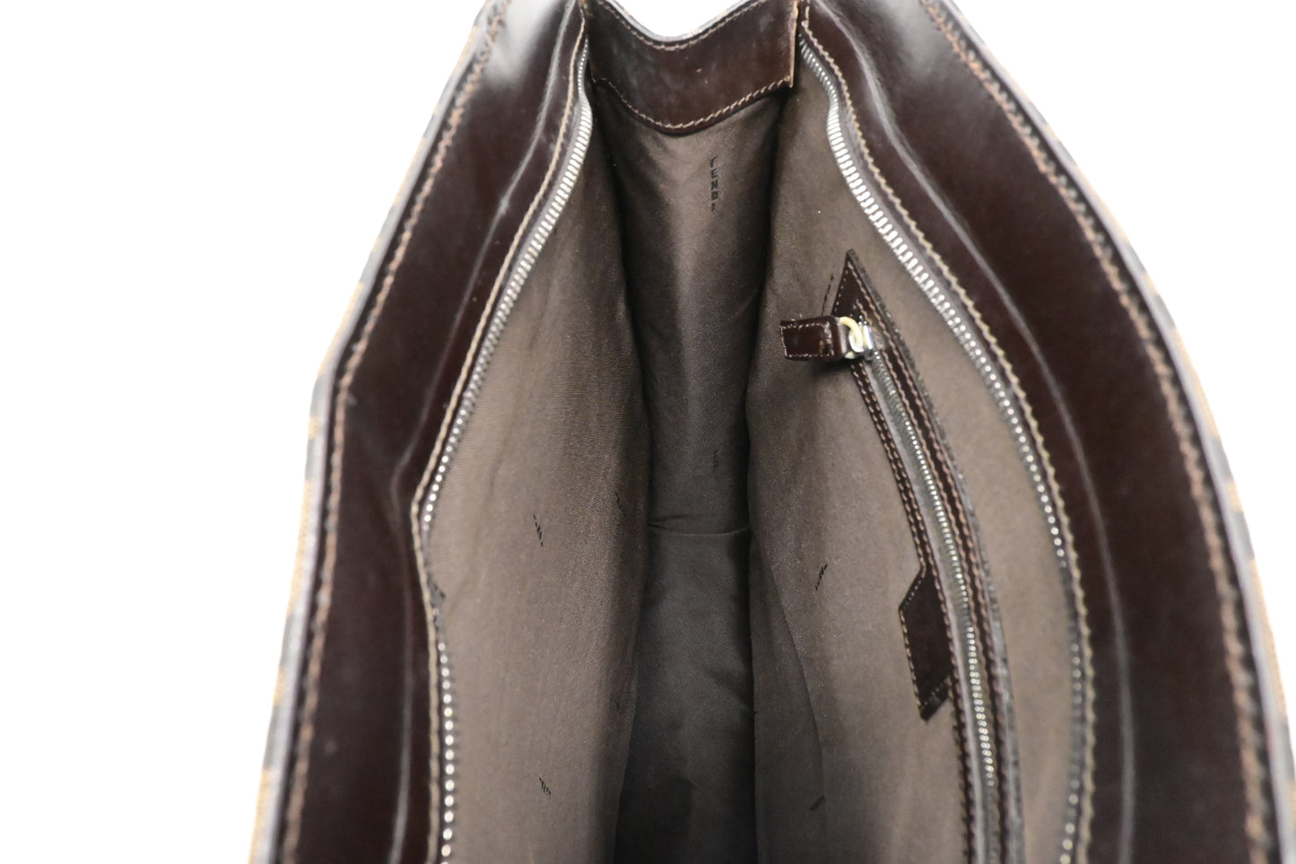Fendi Zip Tote in Zucca Canvas
