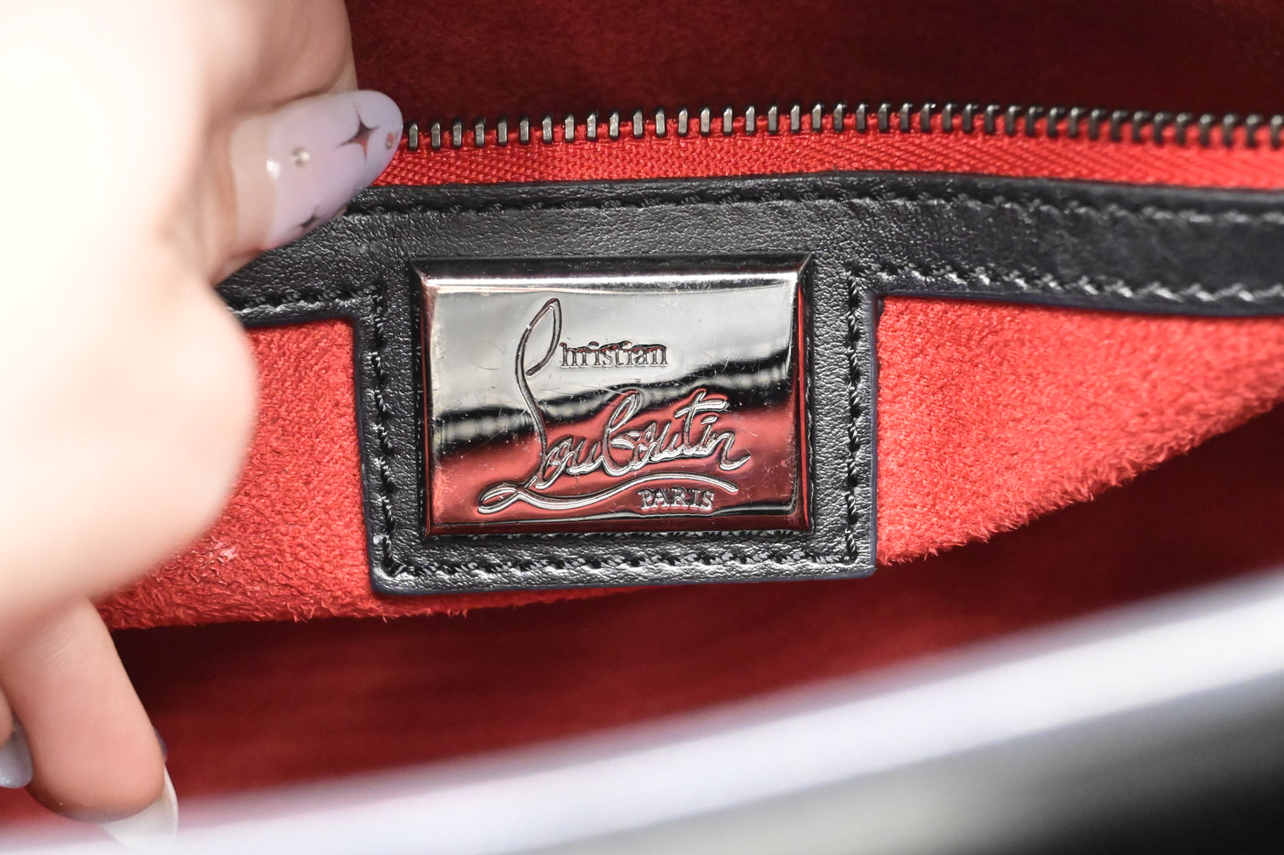 Louboutin Eloise 2-Way Bag in Black Leather