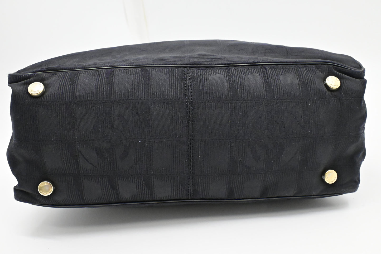 Chanel Small New Travel Line Tote in Black Canvas