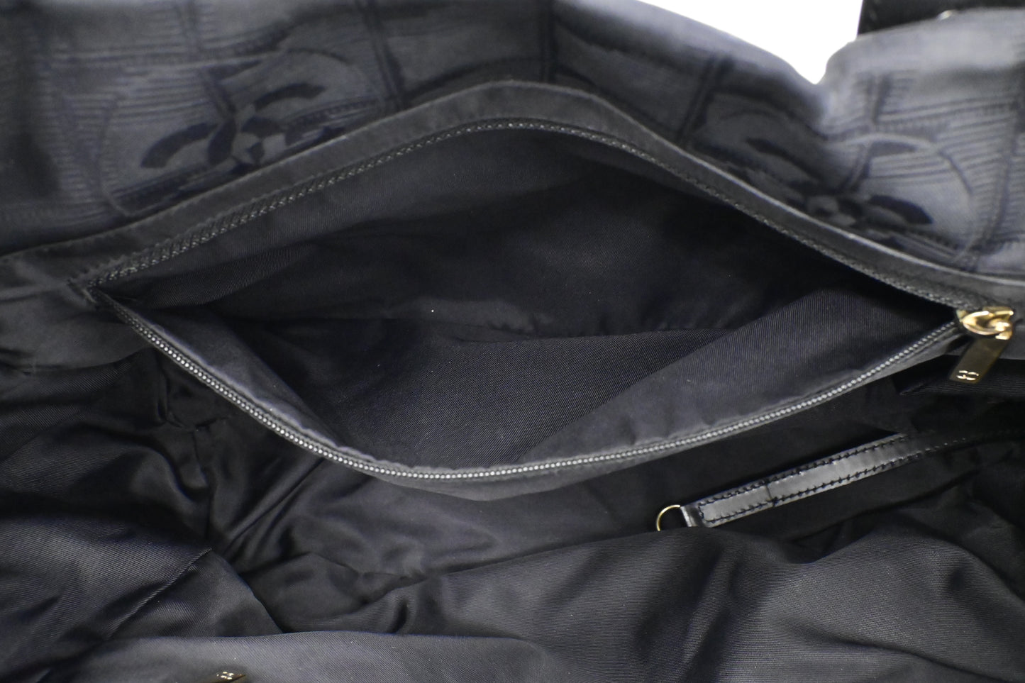 Chanel Small New Travel Line Tote in Black Canvas