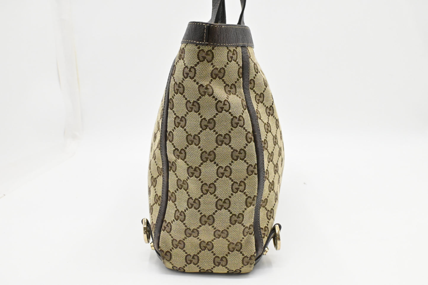 Gucci Abbey Tote Bag in Beige GG Canvas
