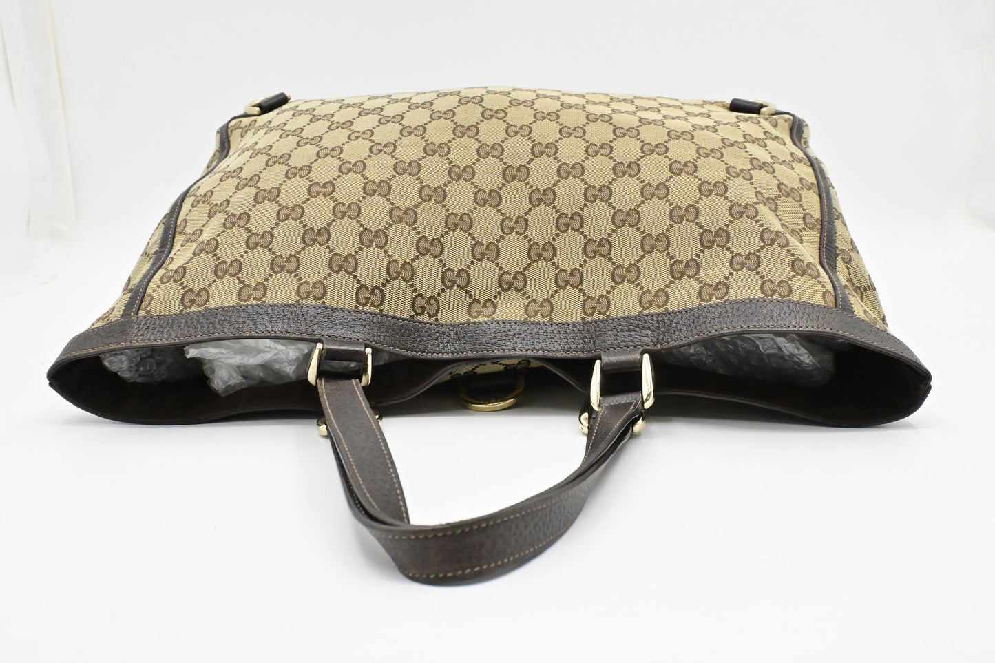Gucci Abbey Tote Bag in Beige GG Canvas