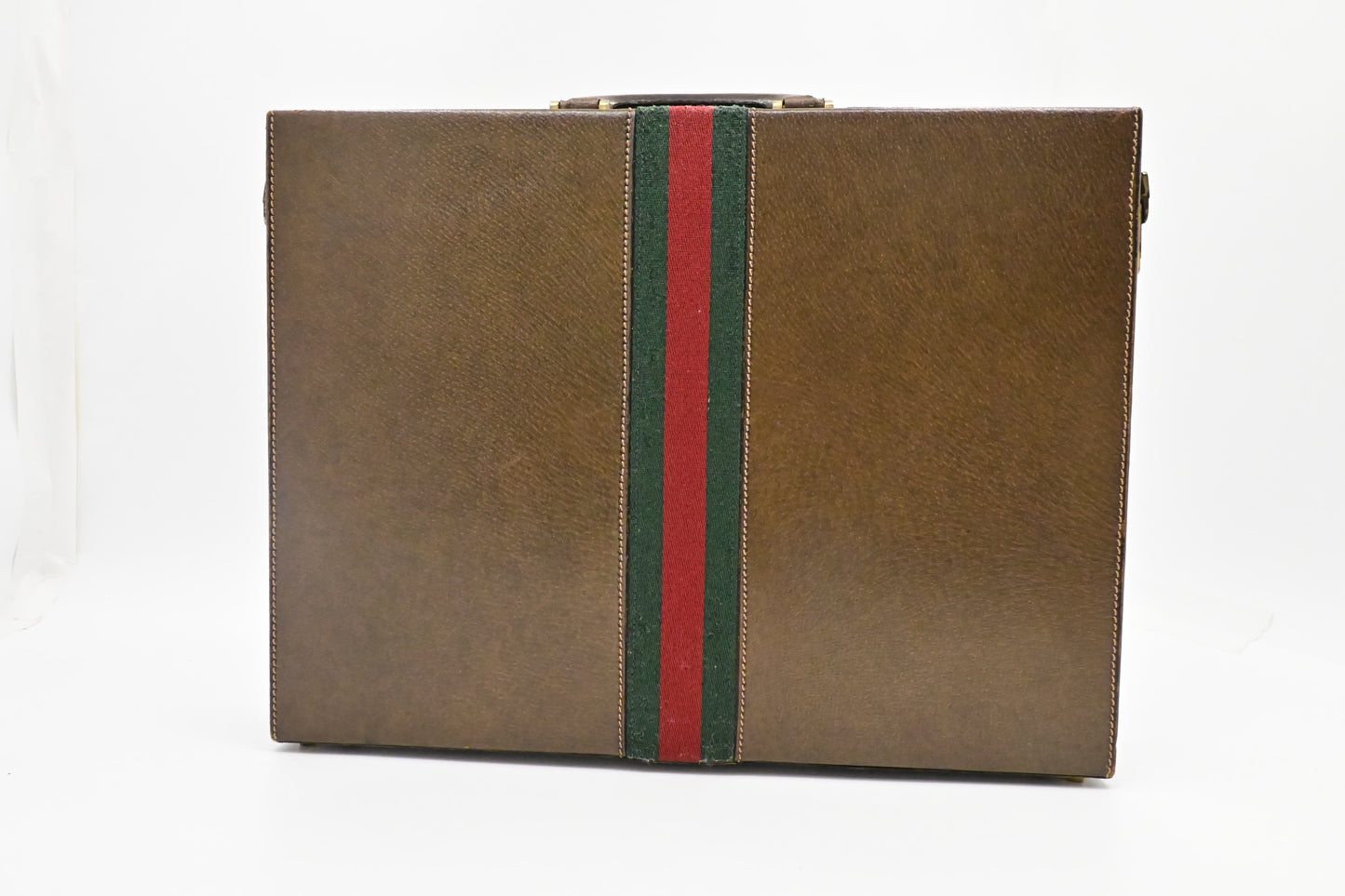 Gucci Sherry Line Briefcase in Brown Leather