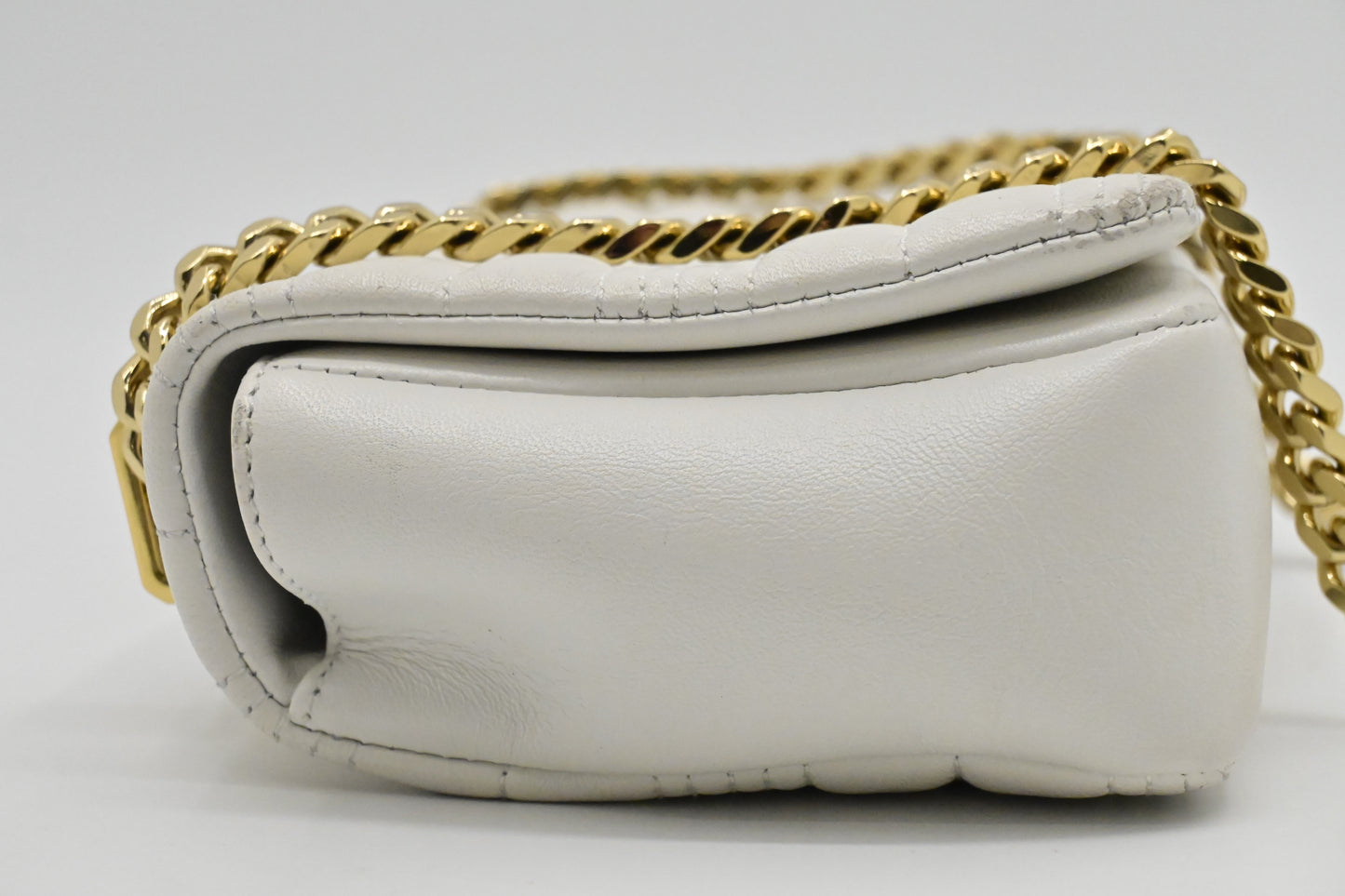 Burberry Lola Crossbody in White Leather