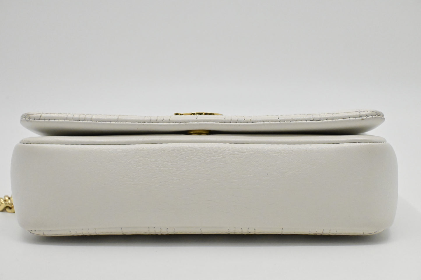Burberry Lola Crossbody in White Leather