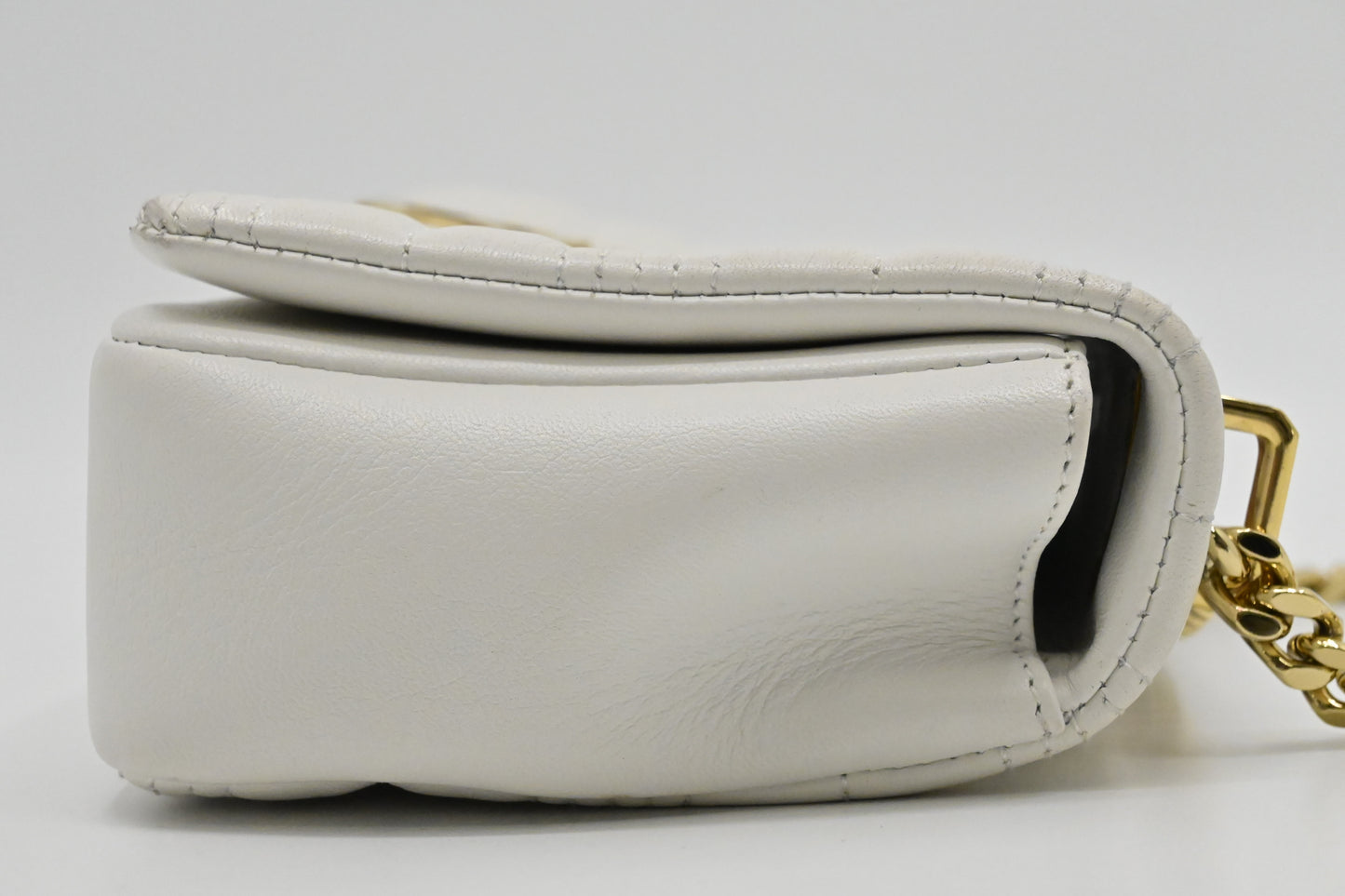 Burberry Lola Crossbody in White Leather