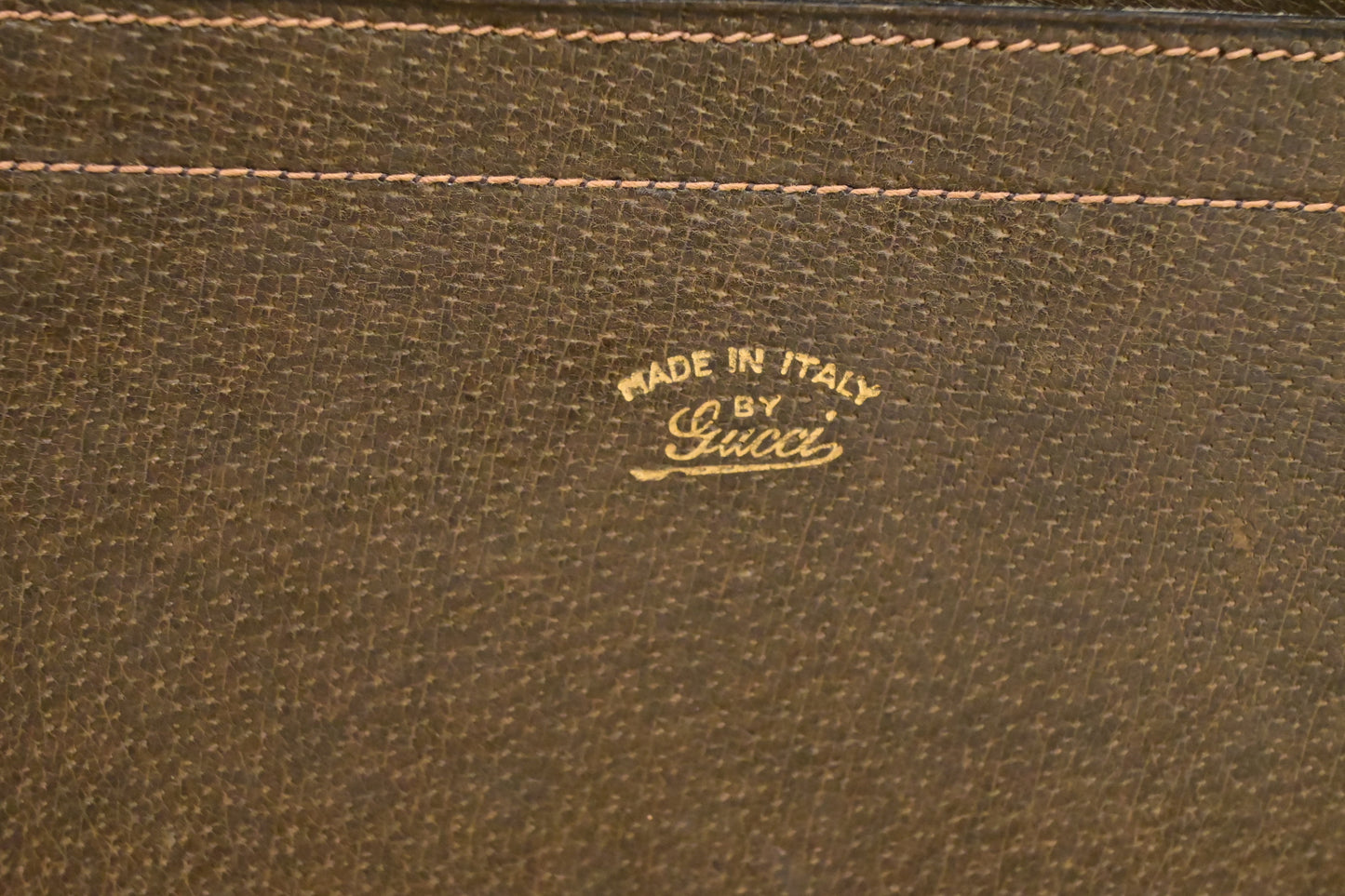Gucci Sherry Line Briefcase in Brown Leather