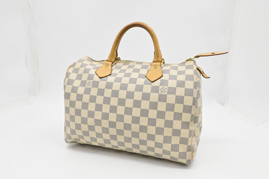 Louis Vuitton Speedy 30 in Damier Azur Canvas