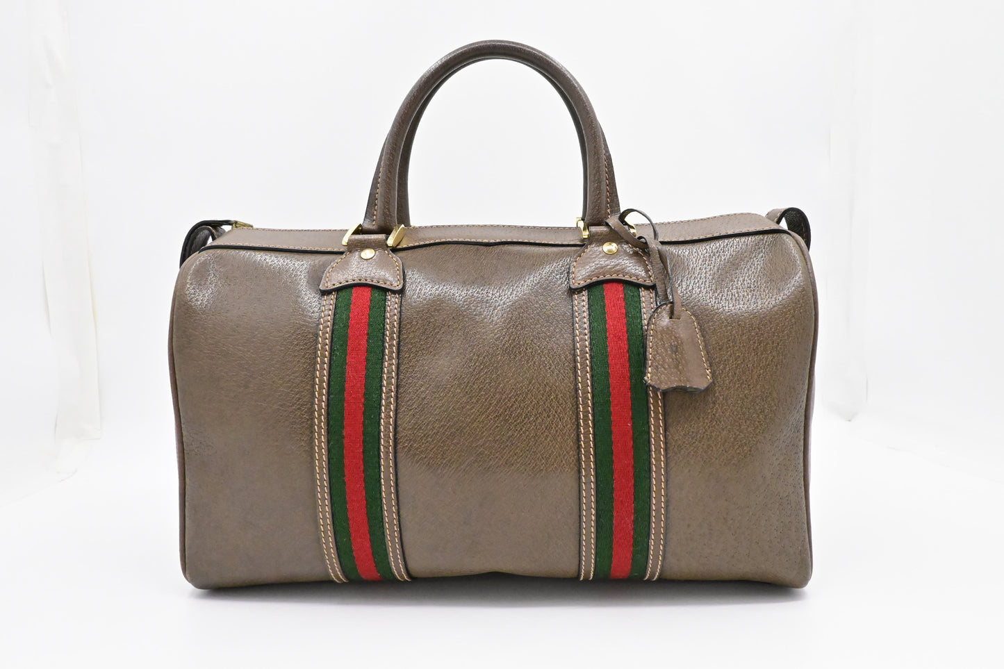 Gucci Boston Bag in Brown Leather