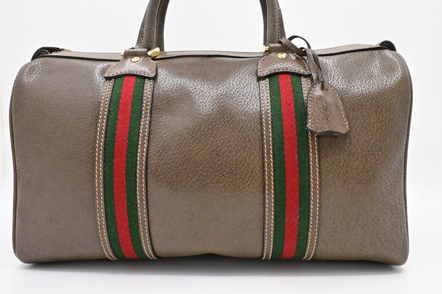 Gucci Boston Bag in Brown Leather