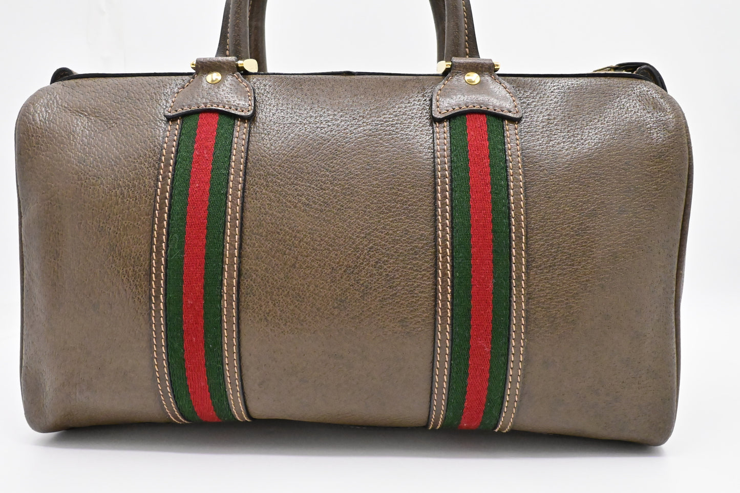 Gucci Boston Bag in Brown Leather