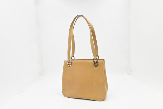 Ferragamo Shoulder Bag in Tan Leather