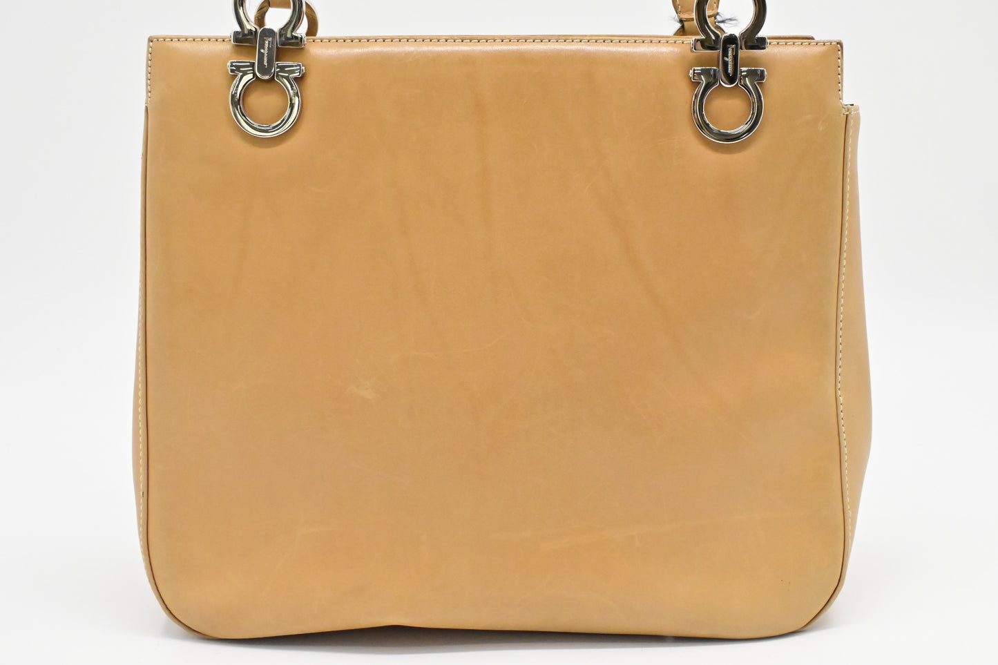 Ferragamo Shoulder Bag in Tan Leather