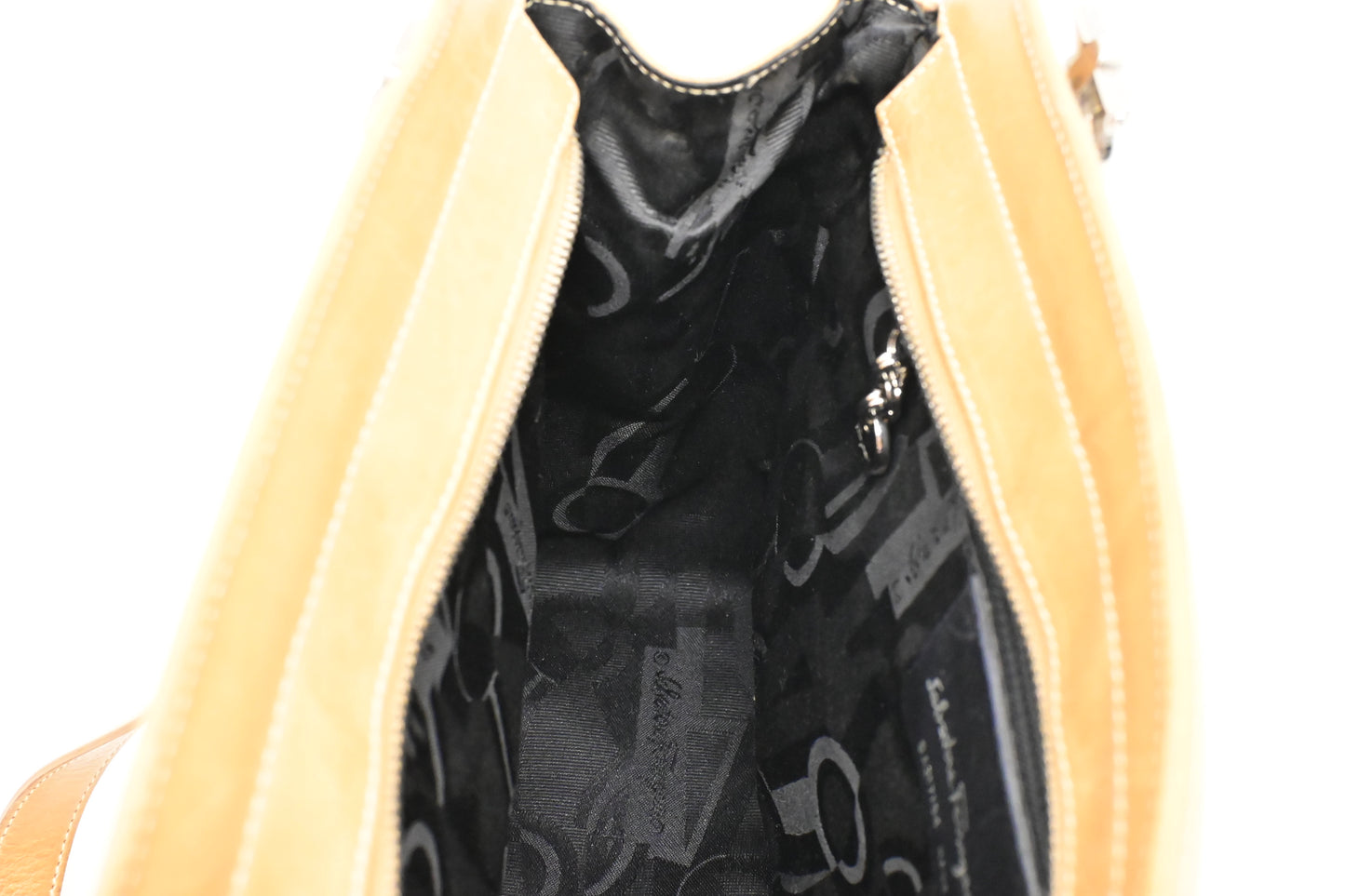 Ferragamo Shoulder Bag in Tan Leather