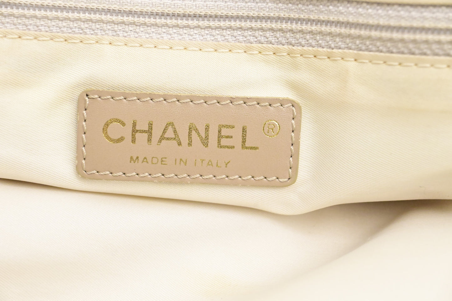 Chanel New Travel Line Tote in Beige Canvas