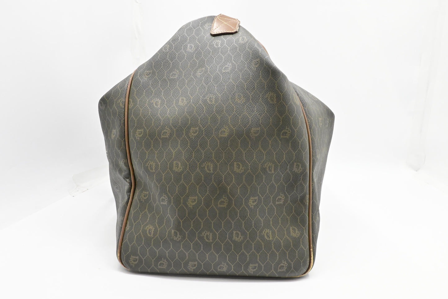 Dior Large Travel Bag in Dark Green Honeycomb Canvas