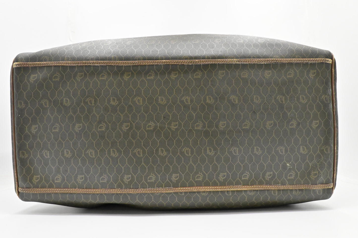 Dior Large Travel Bag in Dark Green Honeycomb Canvas