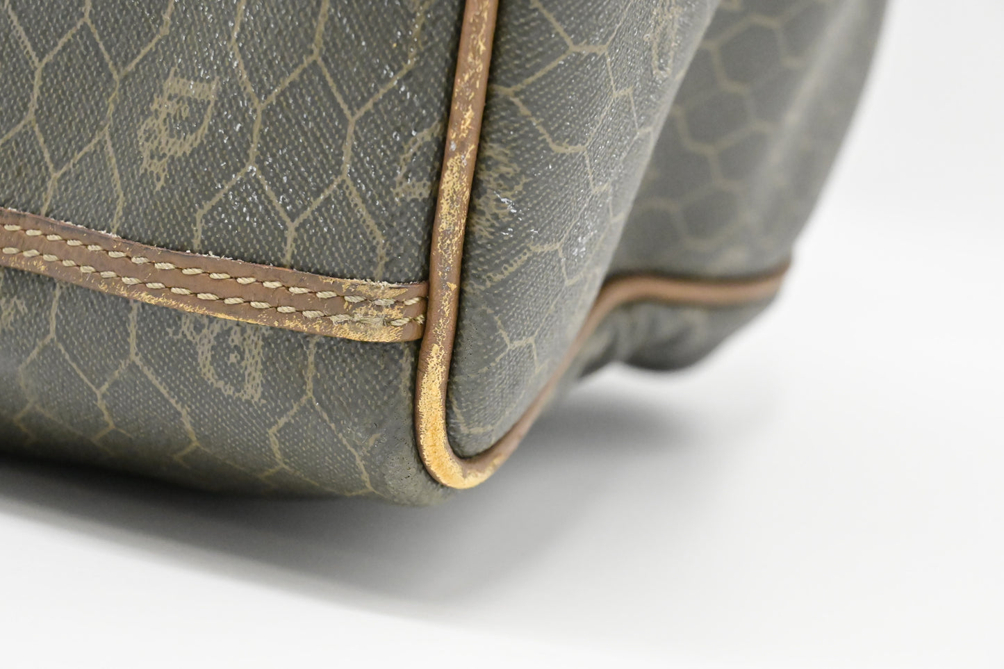 Dior Large Travel Bag in Dark Green Honeycomb Canvas