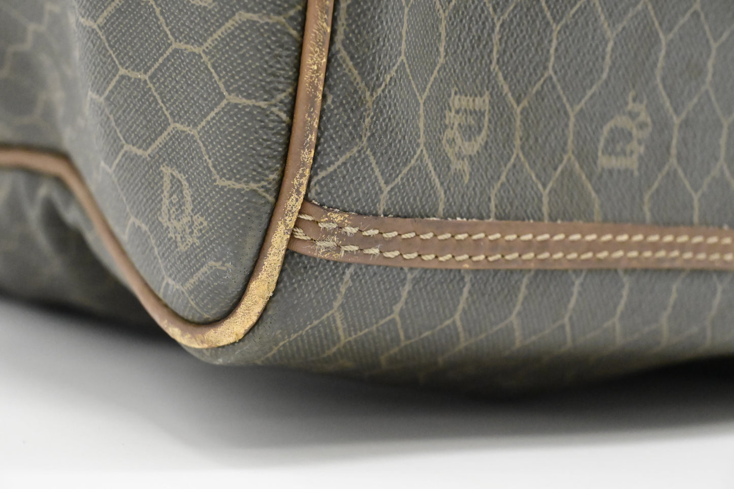Dior Large Travel Bag in Dark Green Honeycomb Canvas