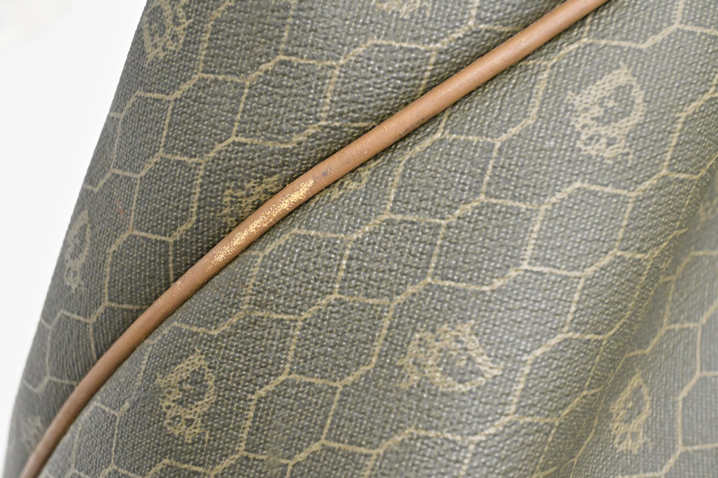 Dior Large Travel Bag in Dark Green Honeycomb Canvas