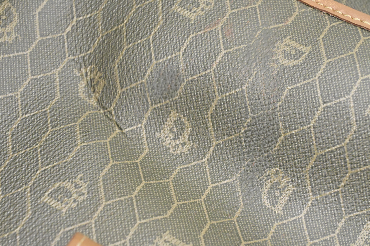 Dior Large Travel Bag in Dark Green Honeycomb Canvas