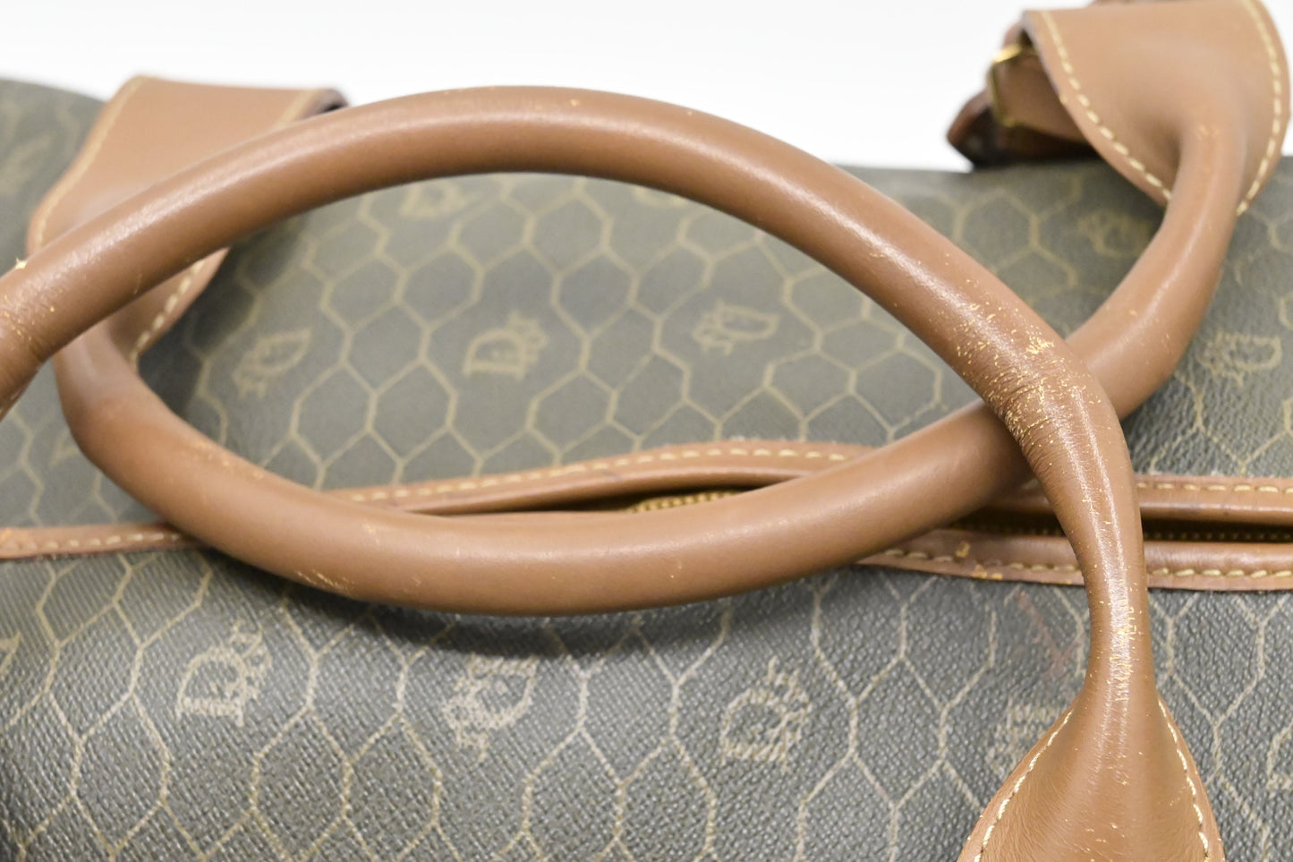 Dior Large Travel Bag in Dark Green Honeycomb Canvas