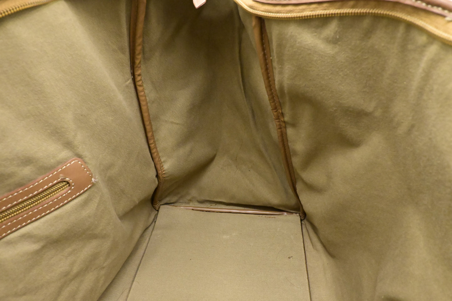 Dior Large Travel Bag in Dark Green Honeycomb Canvas
