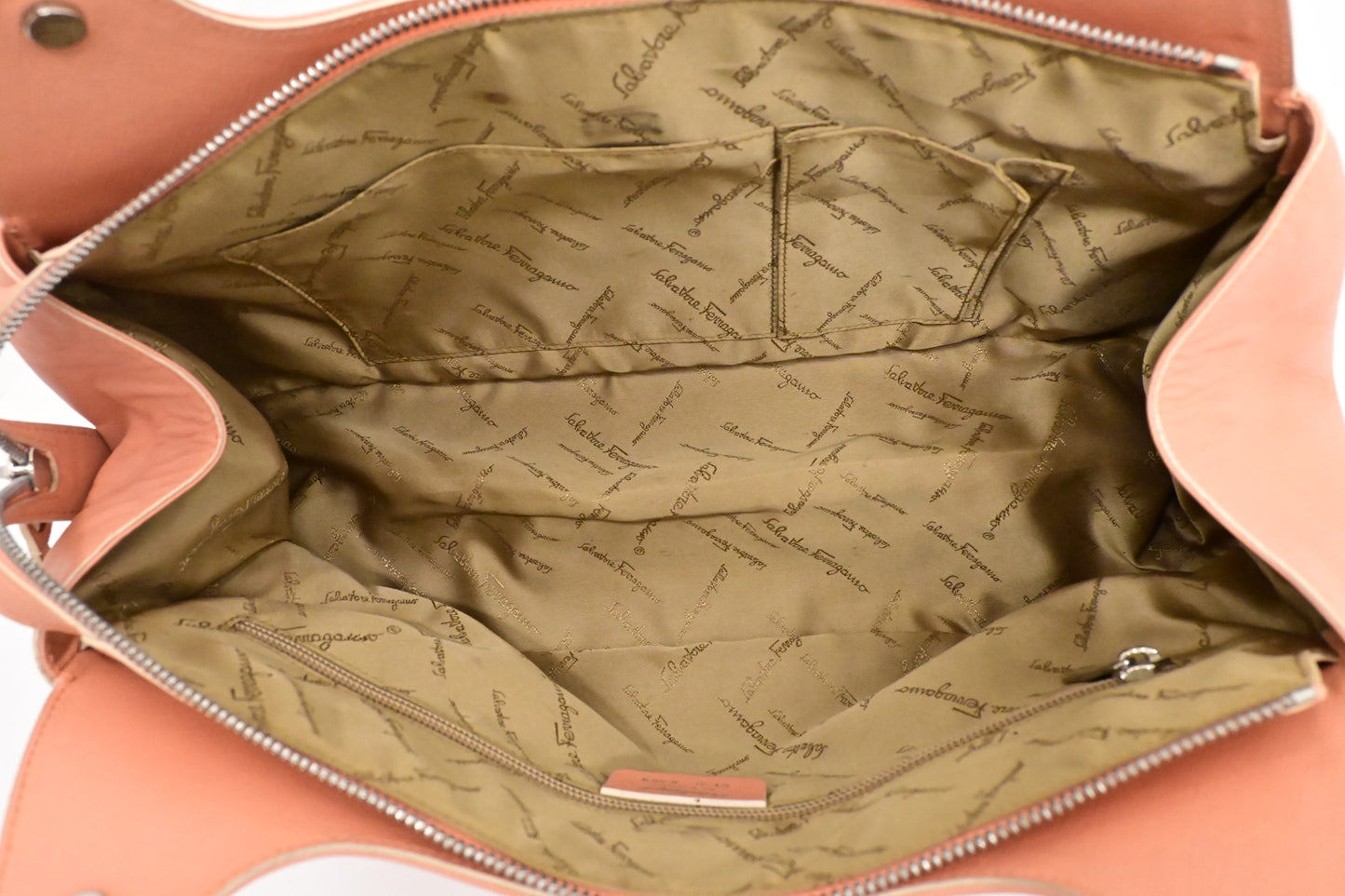Ferragamo Gancio Hobo Bag in Pale Pink Leather