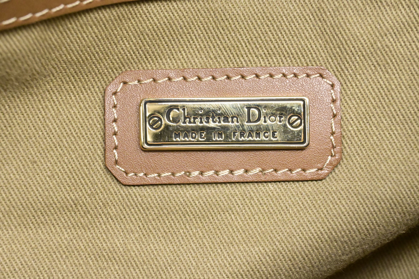 Dior Large Travel Bag in Dark Green Honeycomb Canvas
