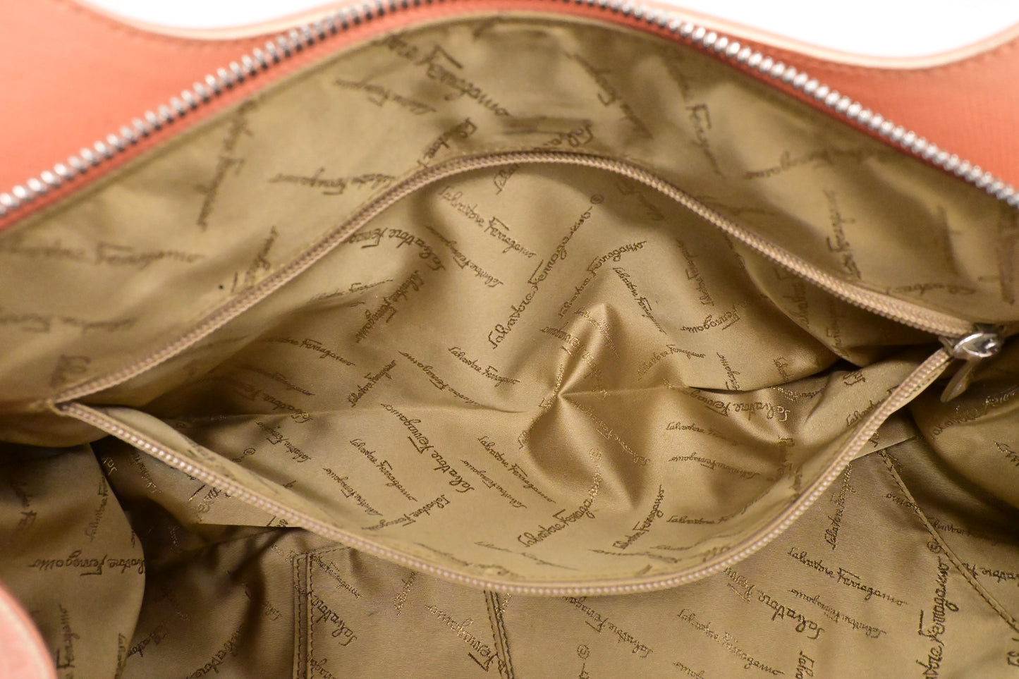 Ferragamo Gancio Hobo Bag in Pale Pink Leather