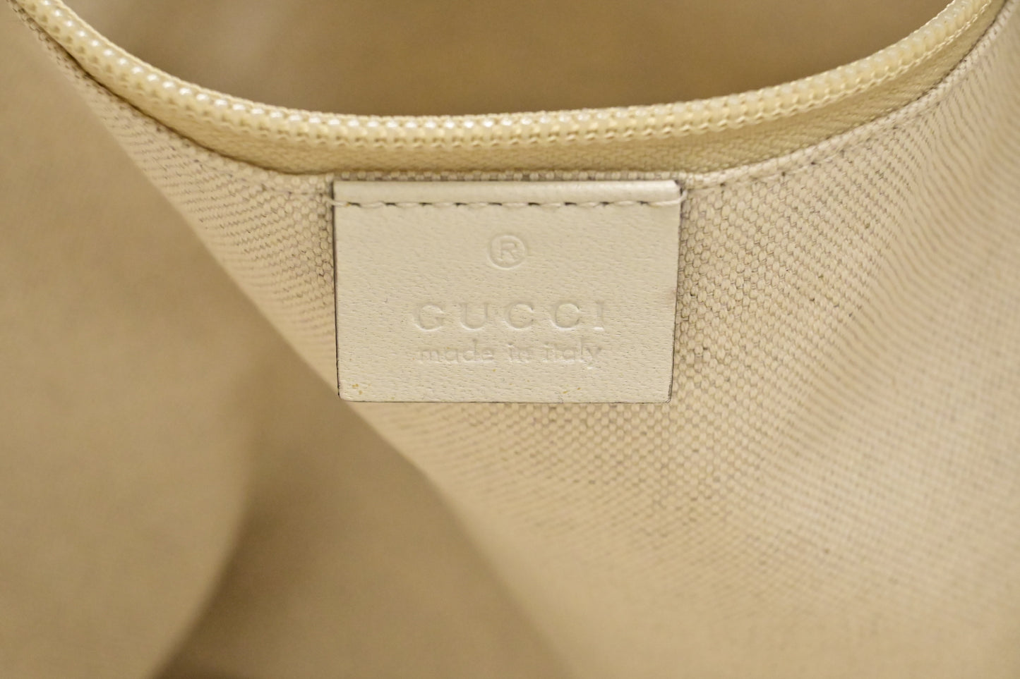 Gucci Tote in White Floral Canvas