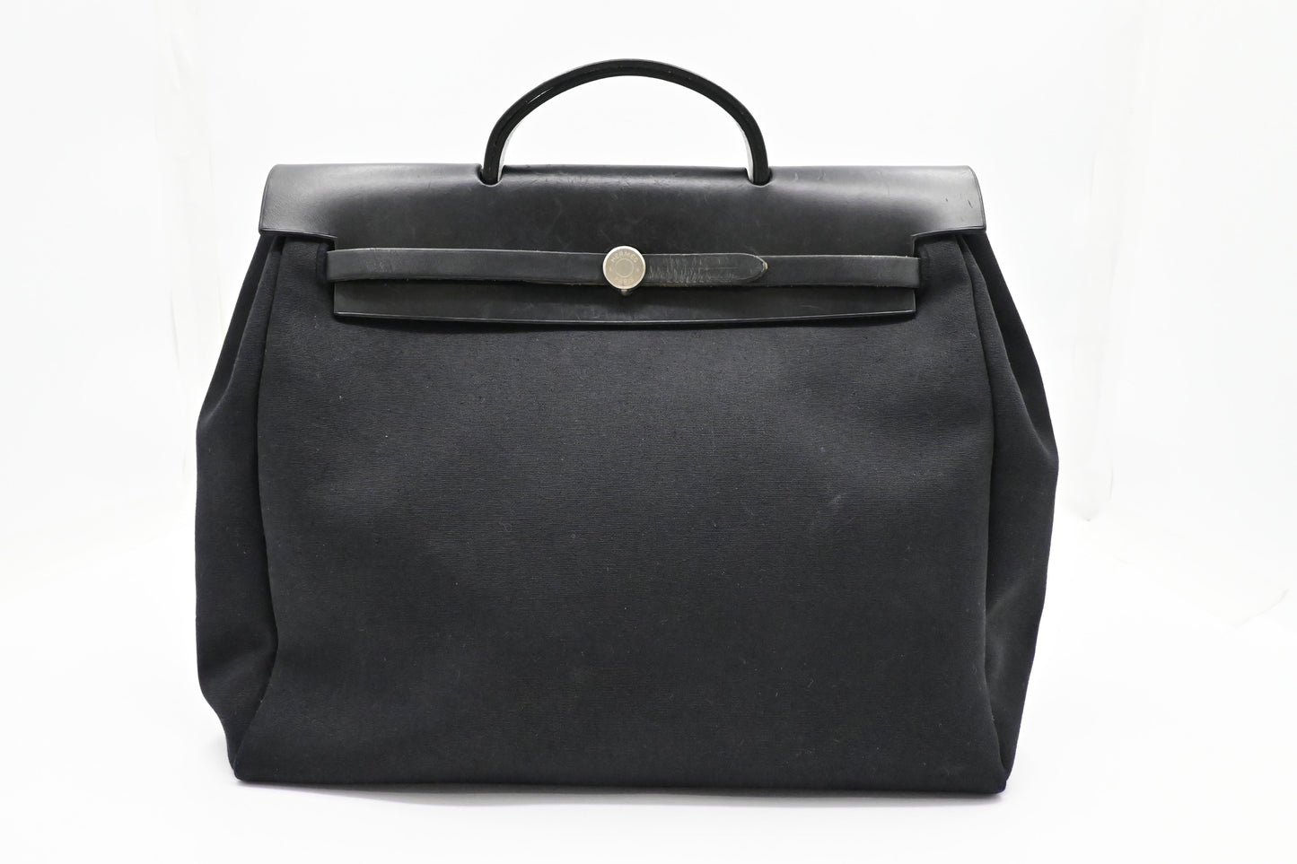 Hermes Herbag 36 in Black Canvas