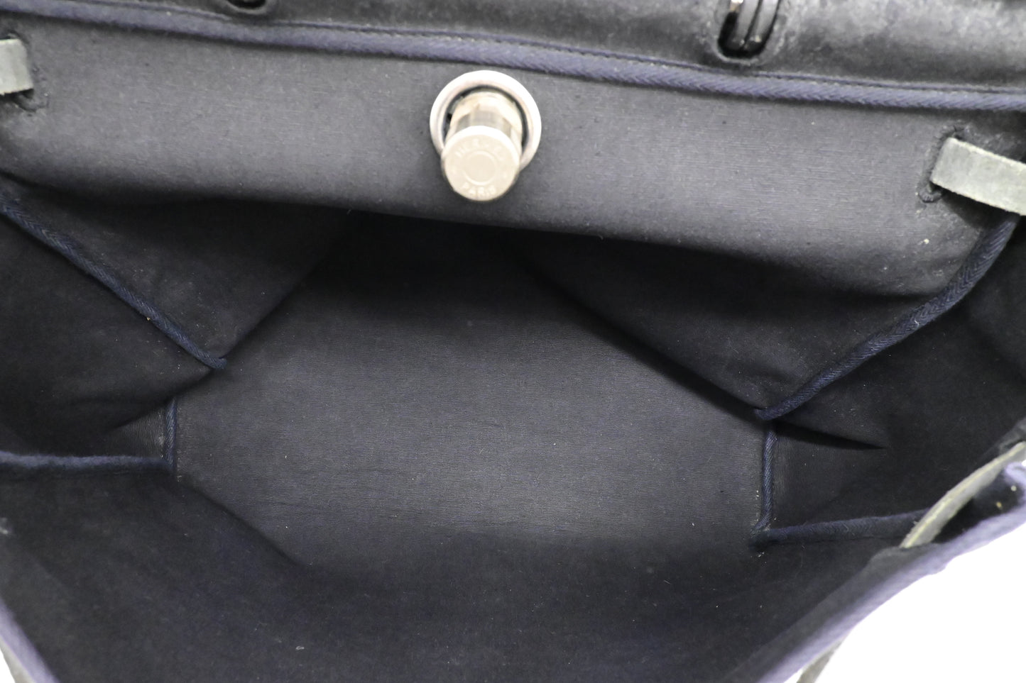 Hermes Herbag 36 in Black Canvas