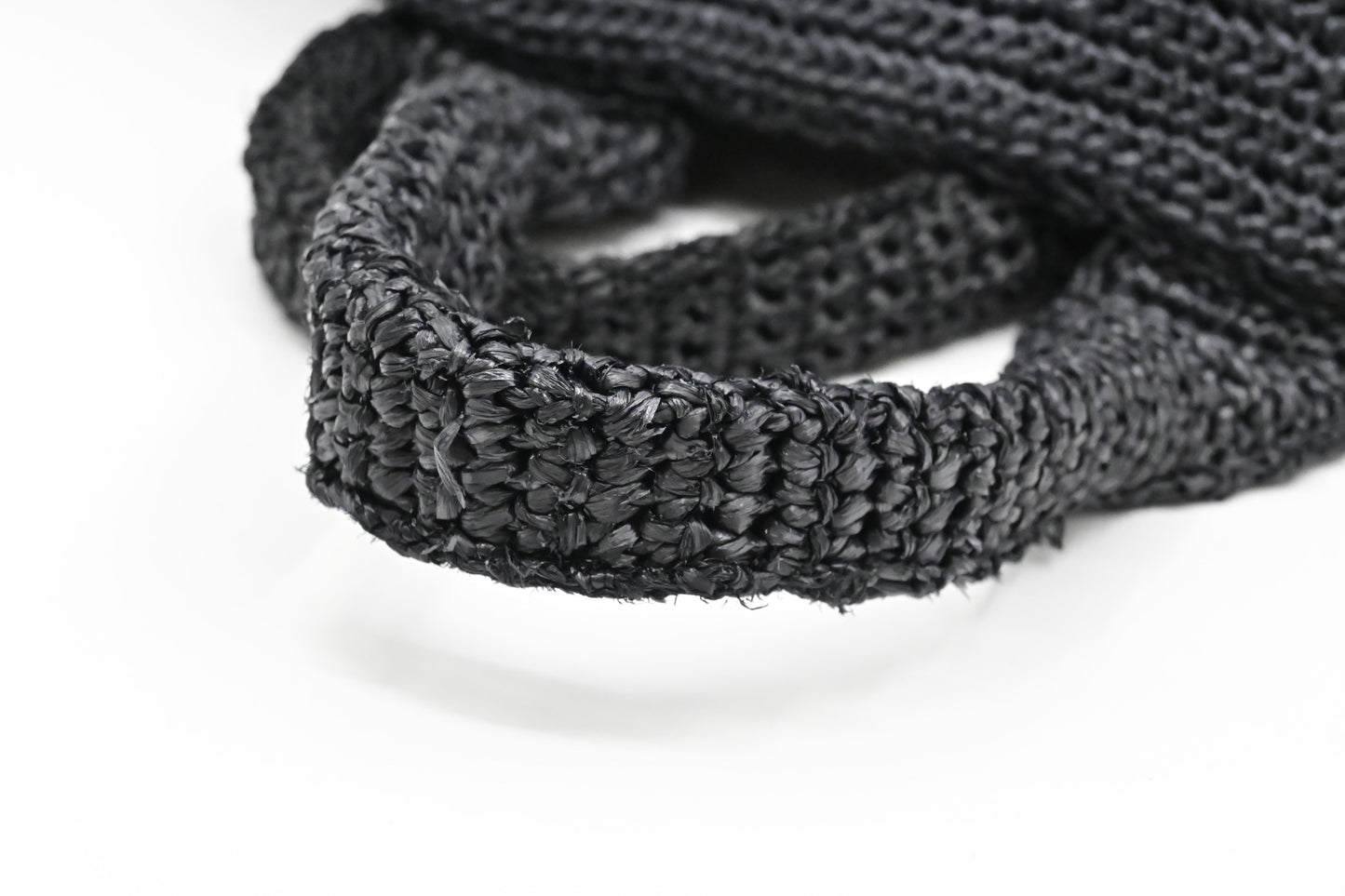Prada Canapa Tote in Black Raffia