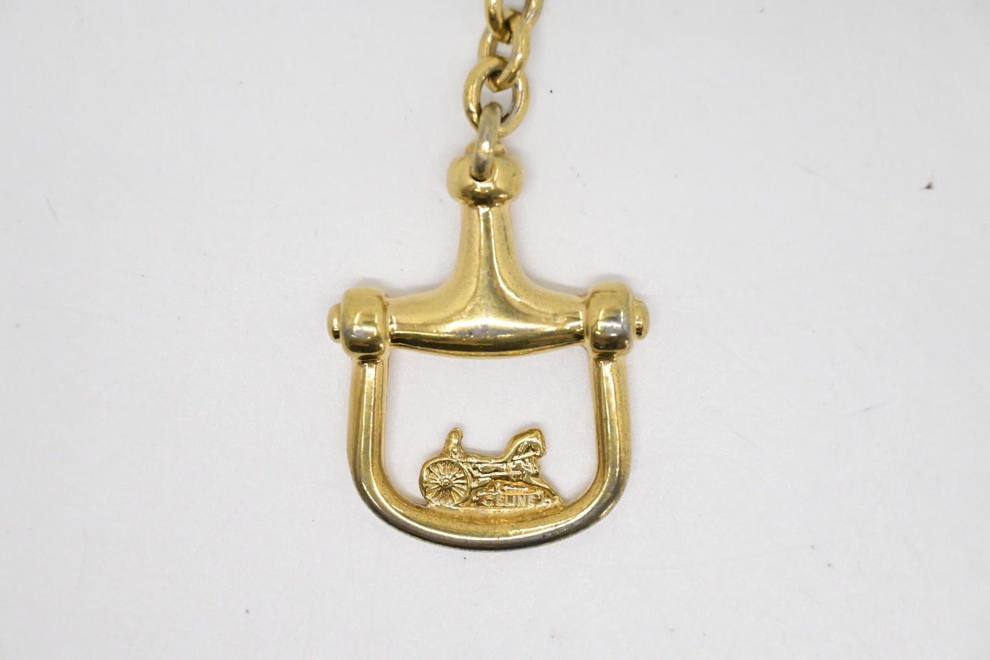 Celine Horse Stirrup Key Charm