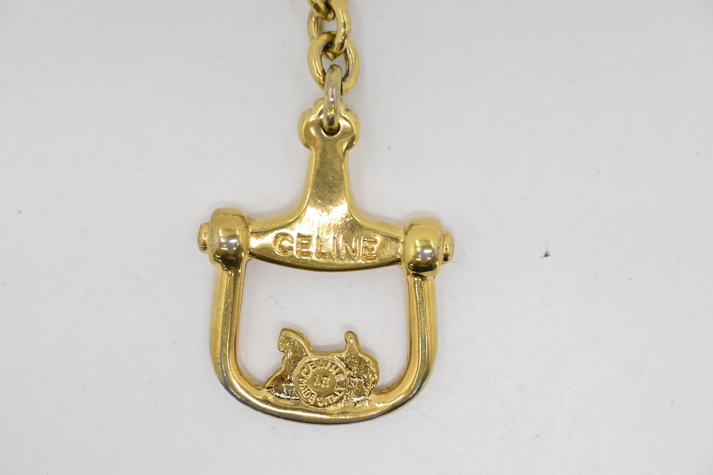 Celine Horse Stirrup Key Charm