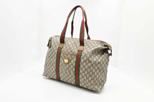 Gucci Plus Zip Tote in GG Plus Coated Canvas