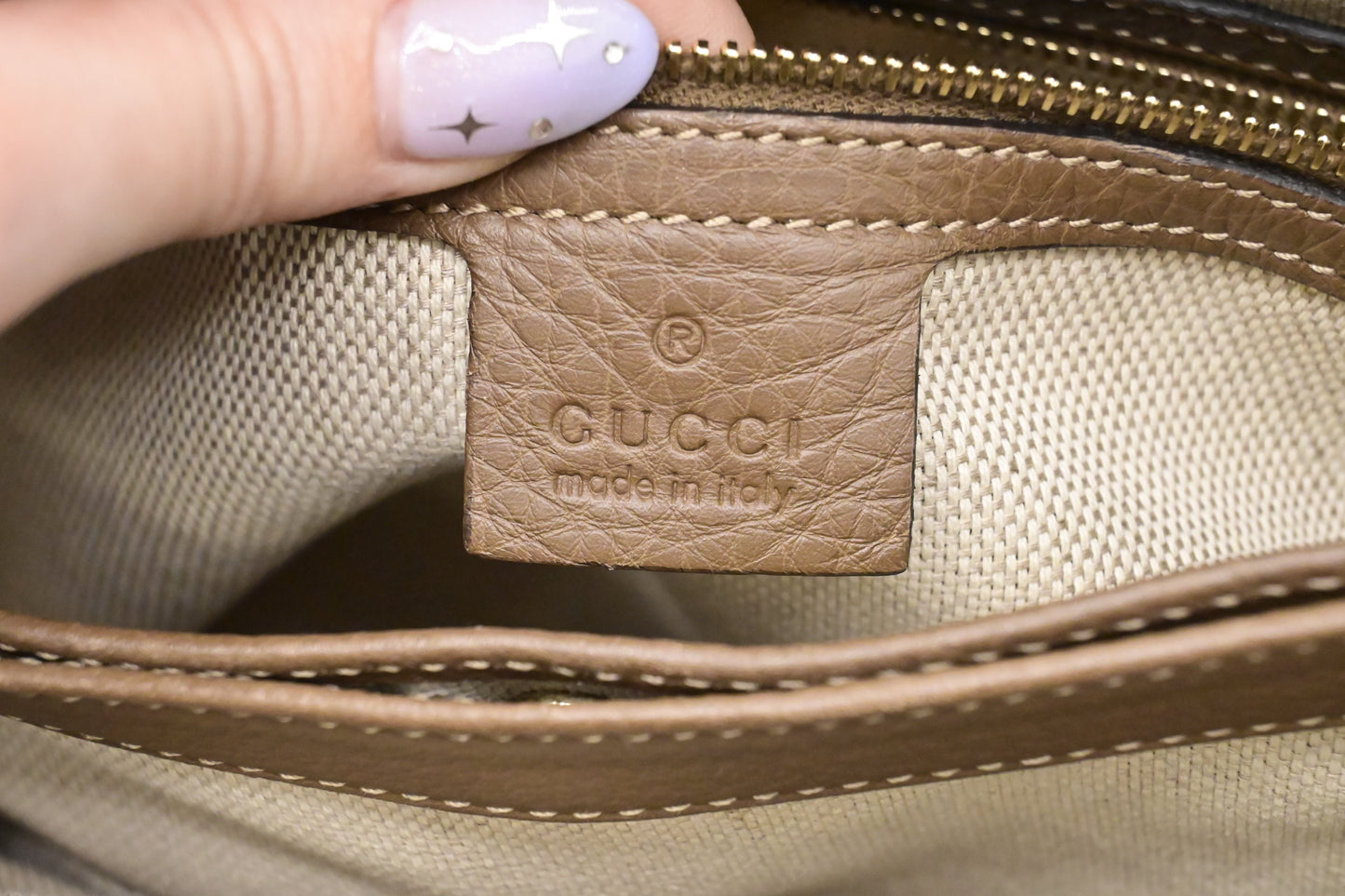 Gucci Bamboo 2way Bag in White Flora Canvas