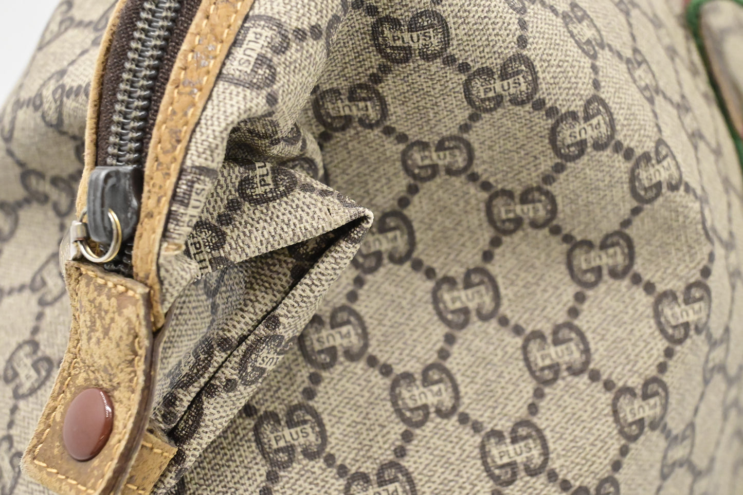 Gucci Plus Zip Tote in GG Plus Coated Canvas