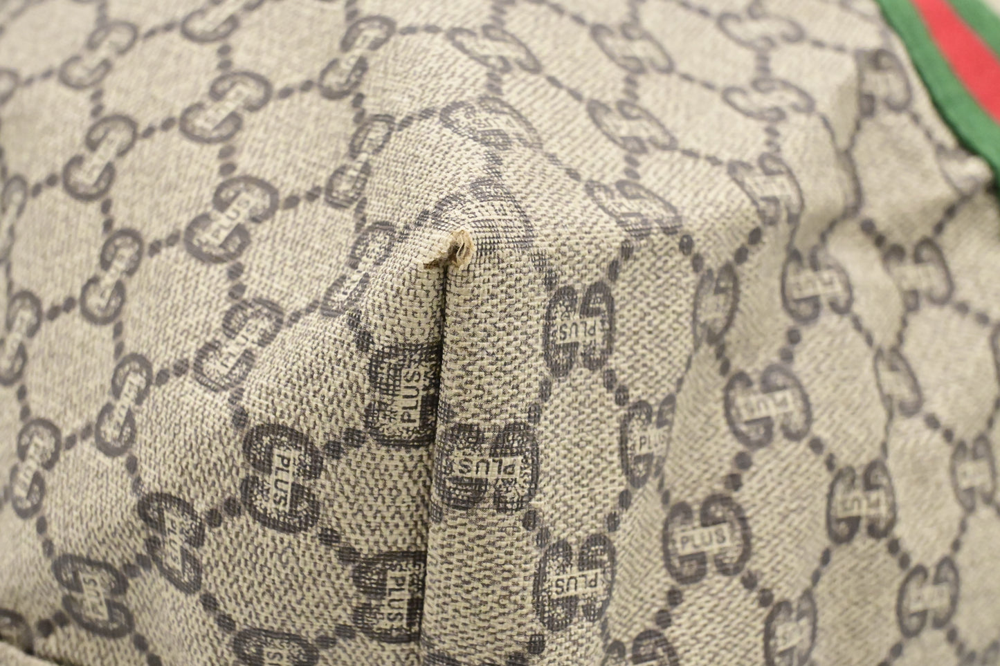 Gucci Plus Zip Tote in GG Plus Coated Canvas