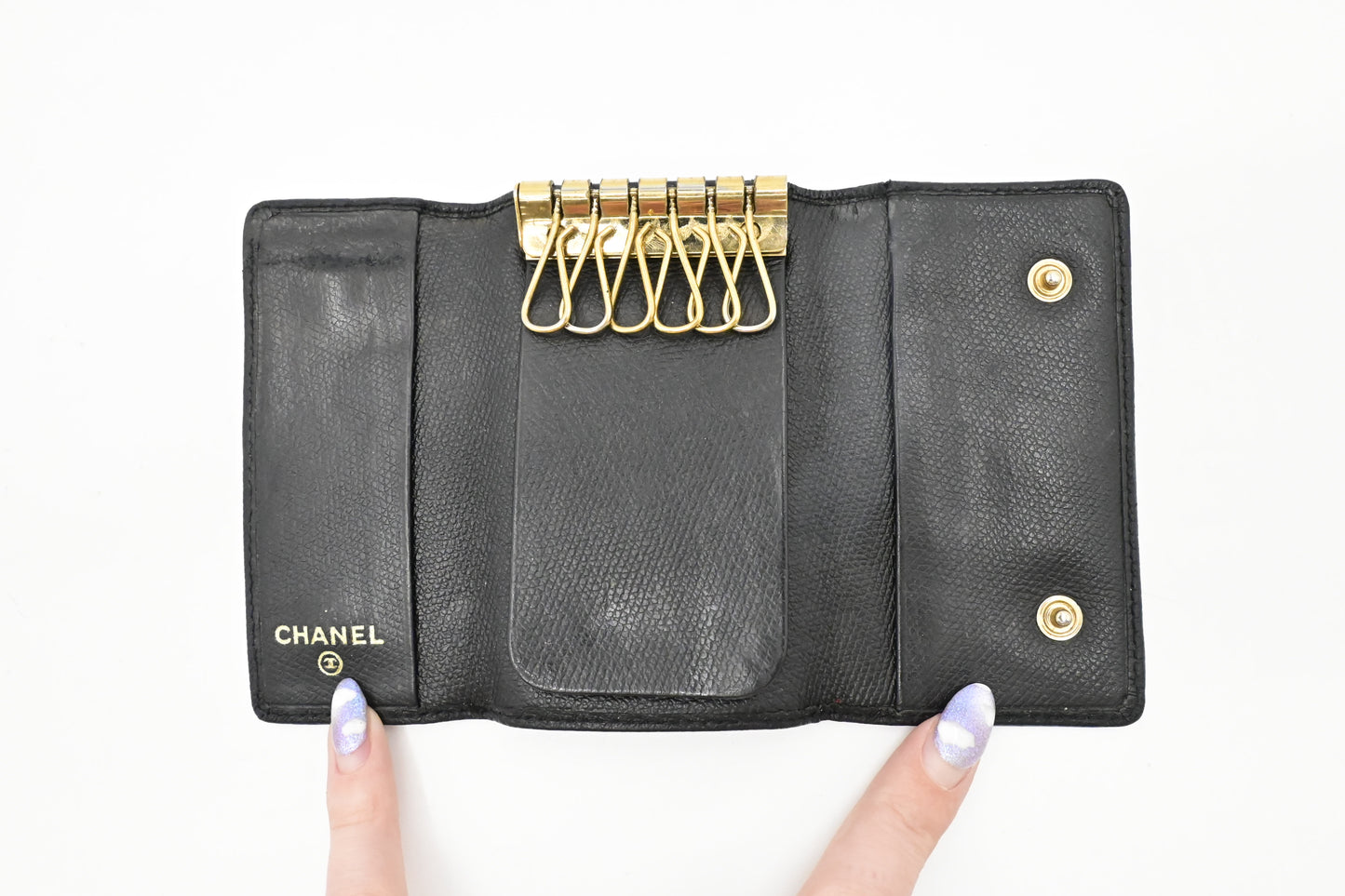 Chanel Key Case in Black Leather