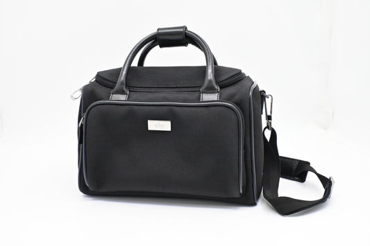 Gucci Cosmetic Shoulder Bag in Black Canvas