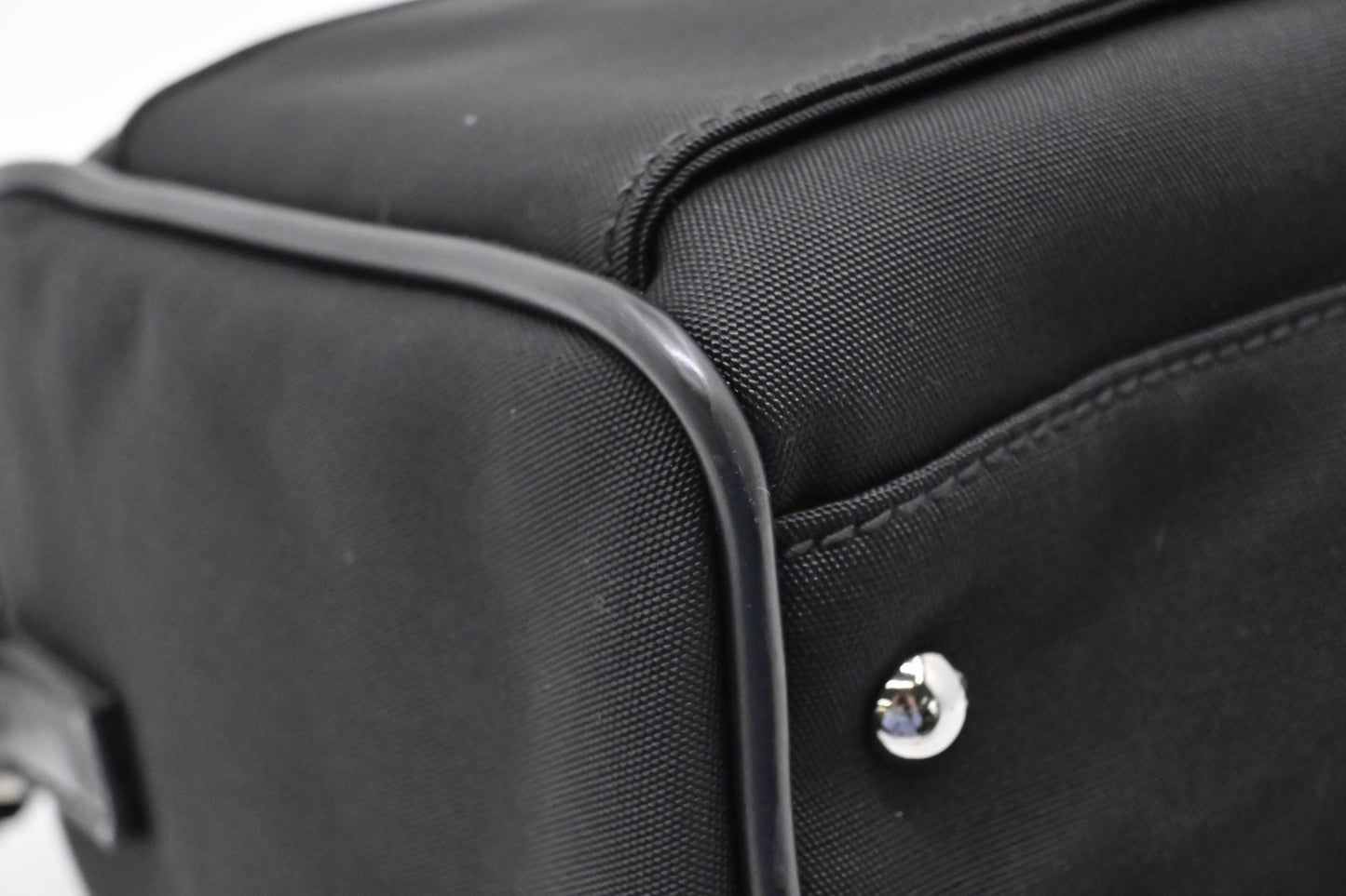 Gucci Cosmetic Shoulder Bag in Black Canvas