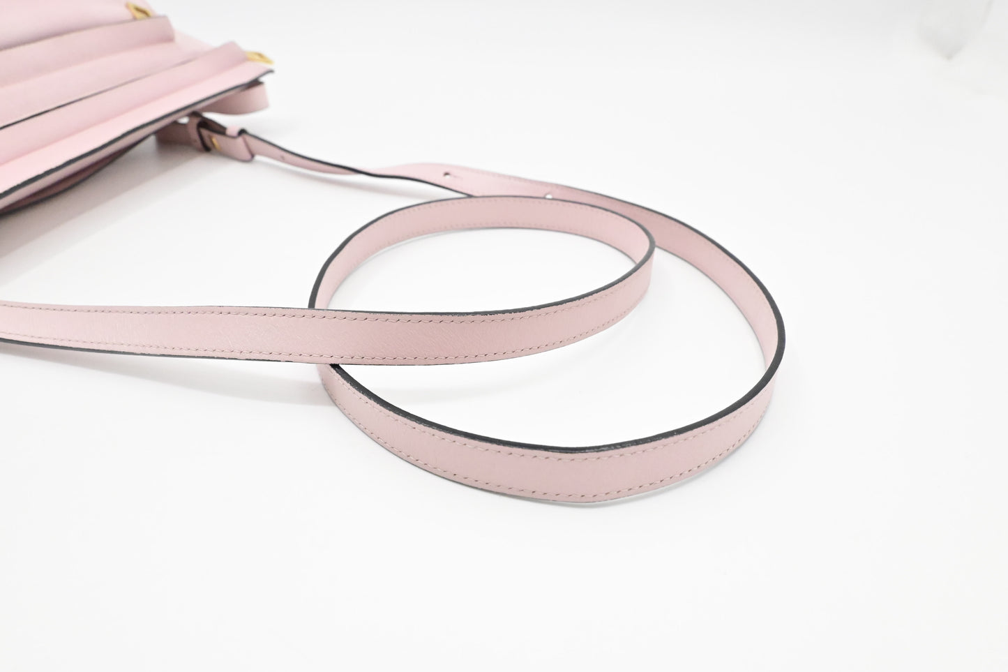 Loewe Large Double Pouch Crossbody in Pink Leather