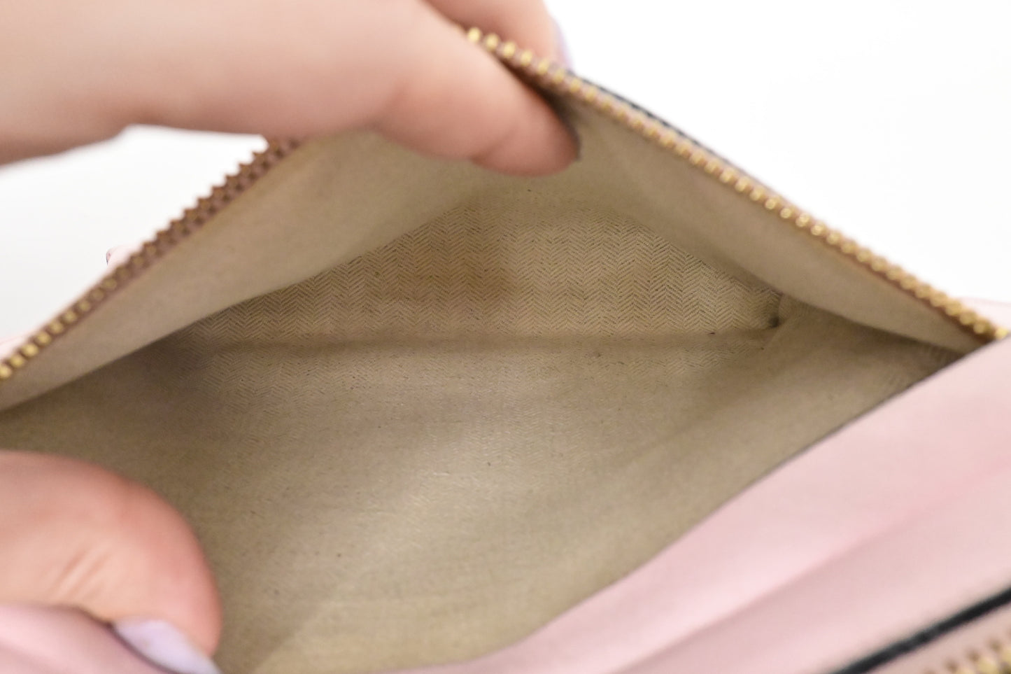 Loewe Large Double Pouch Crossbody in Pink Leather