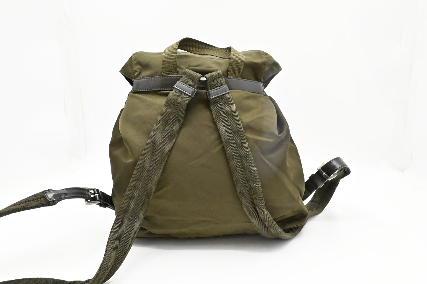 Prada Medium Backpack in Green Nylon